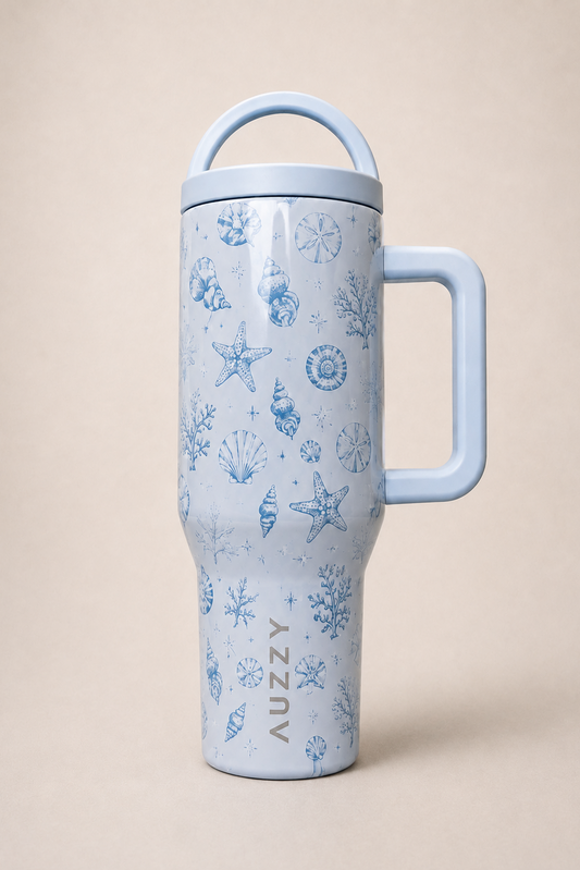 Coastal Shells Auzzy Duo 40 oz tumbler